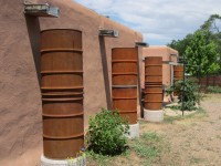 Kitchen Garden & Coop Tour 2014 - Fashionably Rusty Rain Barrels