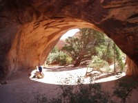 Arches National Park - Navajo Arch Arches National Park - Navajo Arch